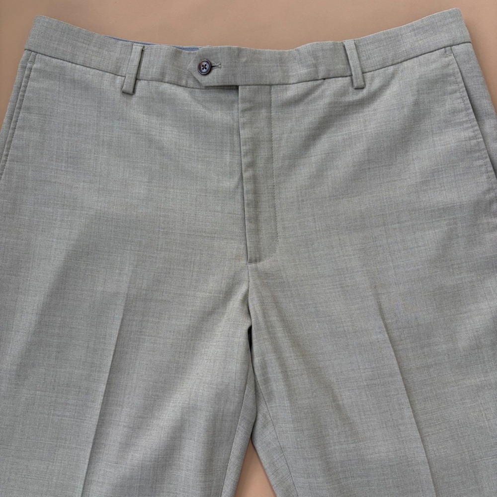 Lands‎ End Classic Clothing Mens Traditional Fit Khaki Dress Pants Size 36 x 31